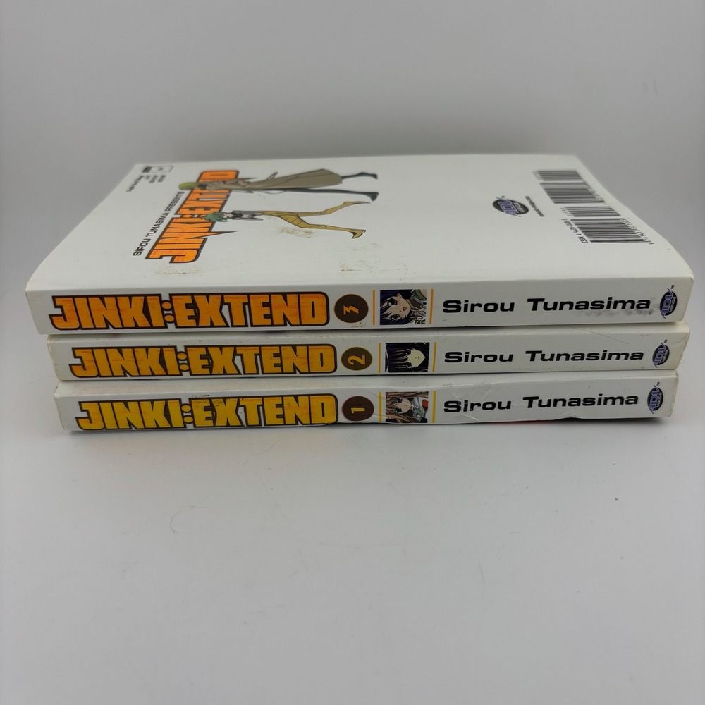 ADV Manga Jinki:Extend‎ Vol 1-3 White English Mecha Sci-Fi Sirou Tunasima Set